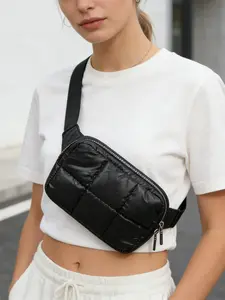 Quilted Waist Bag, Plush Lightweight Design, Perfect for Daily Use, Stylish and Functional Accessory, Ideal for Travel and Leisure city bag  novel bookwallet beaded ballerina bag 30k streaming backpack dooney and bourke bag ballerina bag