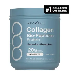 1P- NeoCell Collagen Bio-Peptides Powder 20oz - Grassfed Protein Supplement - Advanced with 18 Essential Amino Acids Dietary Fitness Edible