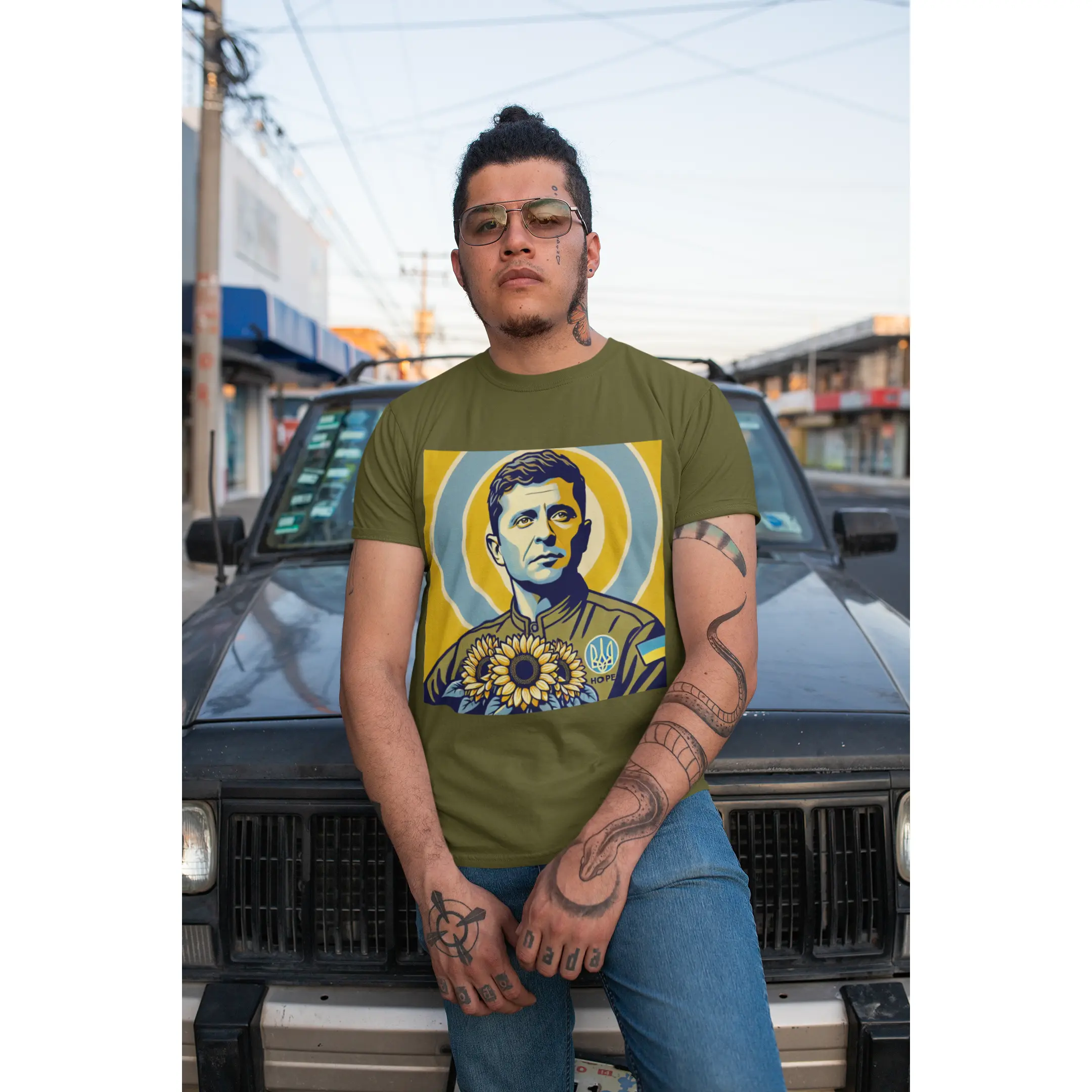 Zelensky Hope for 4 Ukraine Classic Streetwear T Shirt
