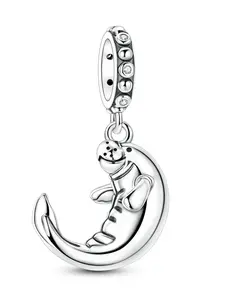 Cute Silver Color Sea Cow Pendant, Perfect for 3mm Bracelets and Necklaces, DIY Bead Charms, Elegant Gift for Women