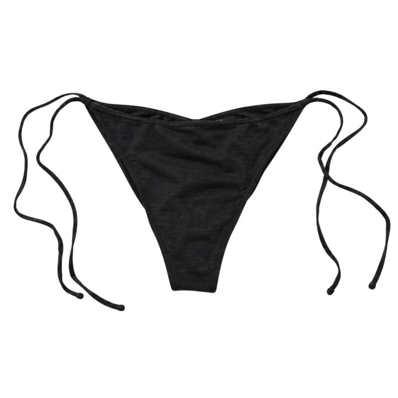Women's Merino Wool Cheeky Cut Bikini Bottoms - Eco-Certified, GOTS Safe, Natural Rubber Details for Sports & Outdoor Swimwear, Cheeky Bikini