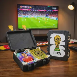 Football Sticker Collection Storage Case – Large Organizer Box
