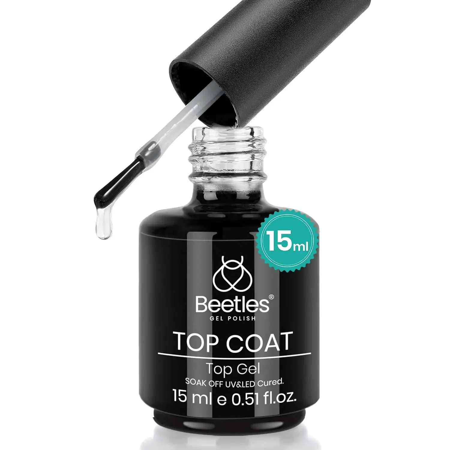 beetles Gel Polish No Wipe Gel Top Coat - Clear Color Gel Shine Finish and Long Lasting, Soak Off Nail Lamp Gel, Gift for Girls beetles Gel Polish No Wipe Gel Top Coat - Clear Color Gel Shine Finish and Long Lasting, Soak Off Nail Lamp Gel, Gift for Girls