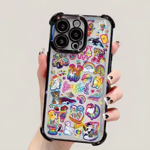 Lisa Frank Colorful Animal Design Phone Case for iPhone Shockproof Clear TPU Protective Cover