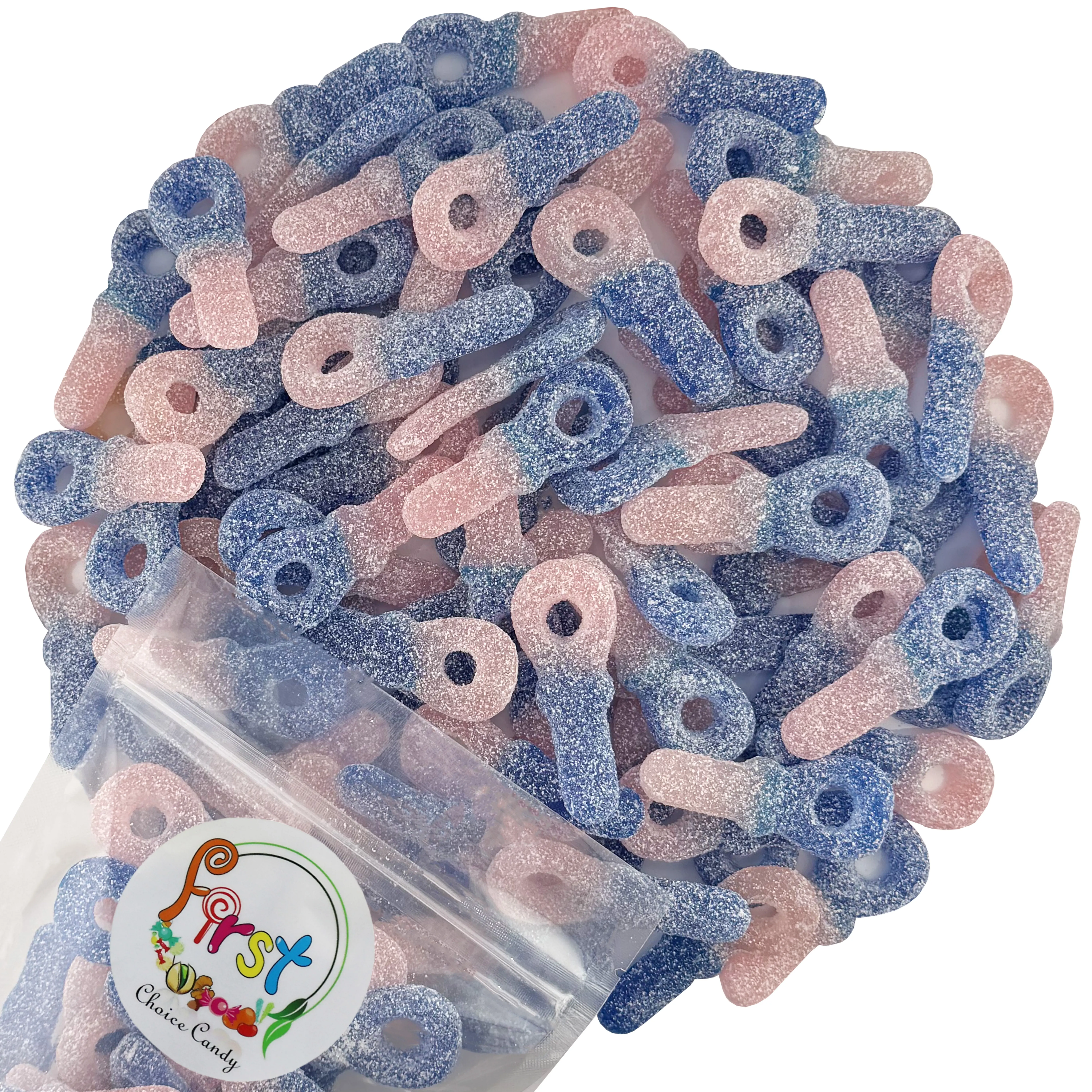 Swedish Gummies Sour Pacifiers Fizzy Chewy Candy Bubblegum | 2 Pound