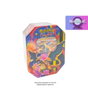 Mega Charizard Y Tin 4 pack Bundle - Pokemon Sealed