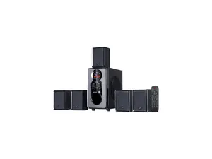 BeFree Sound BFS-455 5.1 CH 45W 5.1 Channel Surround Sound Bluetooth Speaker System, Black System