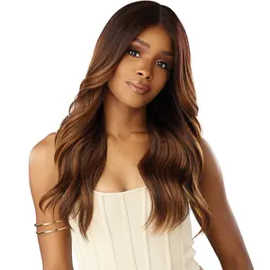 Sensationnel Glamzy Glueless V-Part HD Lace Parting Wig - THALIA