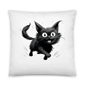 Funny Cat Pillow 7 with Print