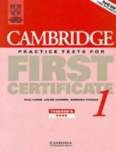 USED-Cambridge Practice Tests for First Certificate 1 Teacher's book (FCE Practice Tests) by Paul Carne (Paperback)