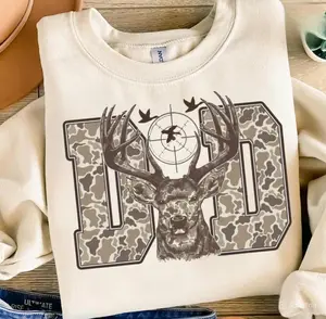 Deer Hunting Camo Dad Sweatshirt T-Shirt, Hunting Season Gifts, Deer Hunter Hoodie, Hunting Dad Shirt, Camo Hunting Shirt, Camouflage Sweater For Her