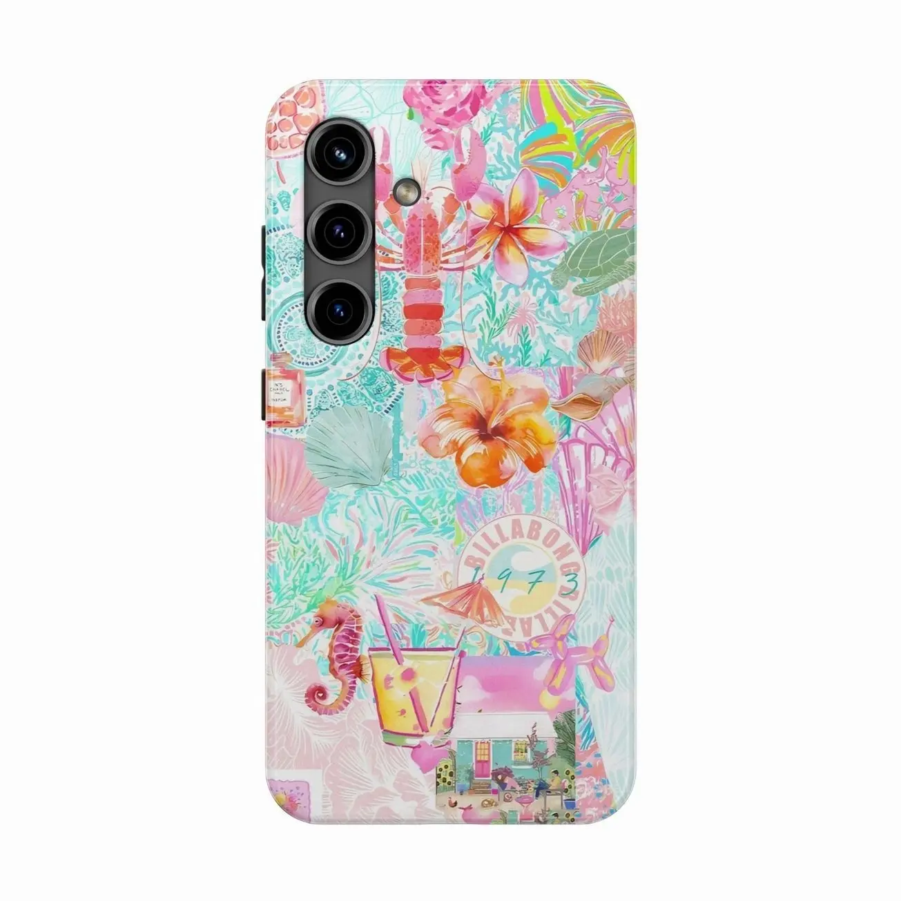 Holiday Girl Phone Case, Cute & Trendy Collage Phone Case, Travel N