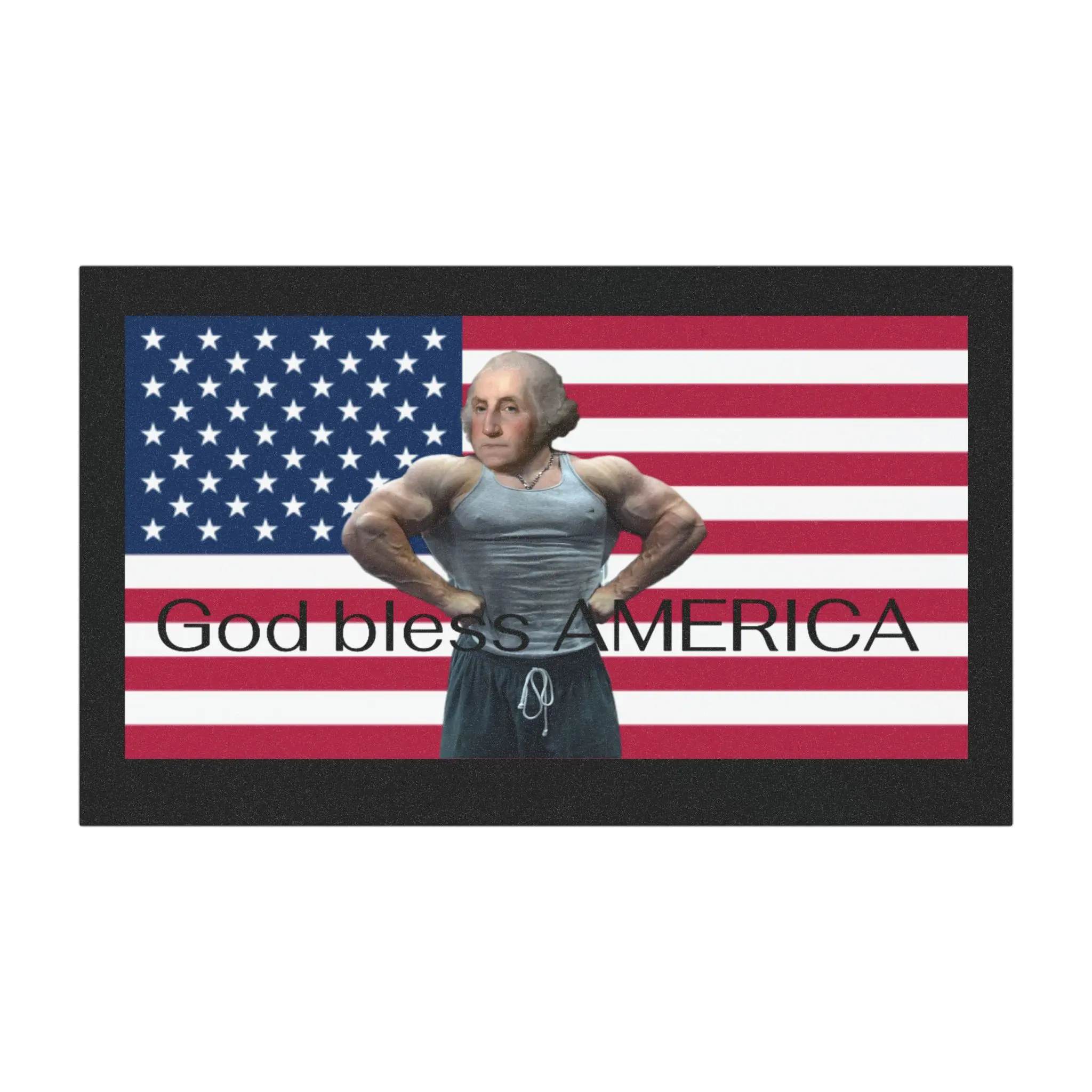 GOD BLESS AMERICA George Washington Car Magnets