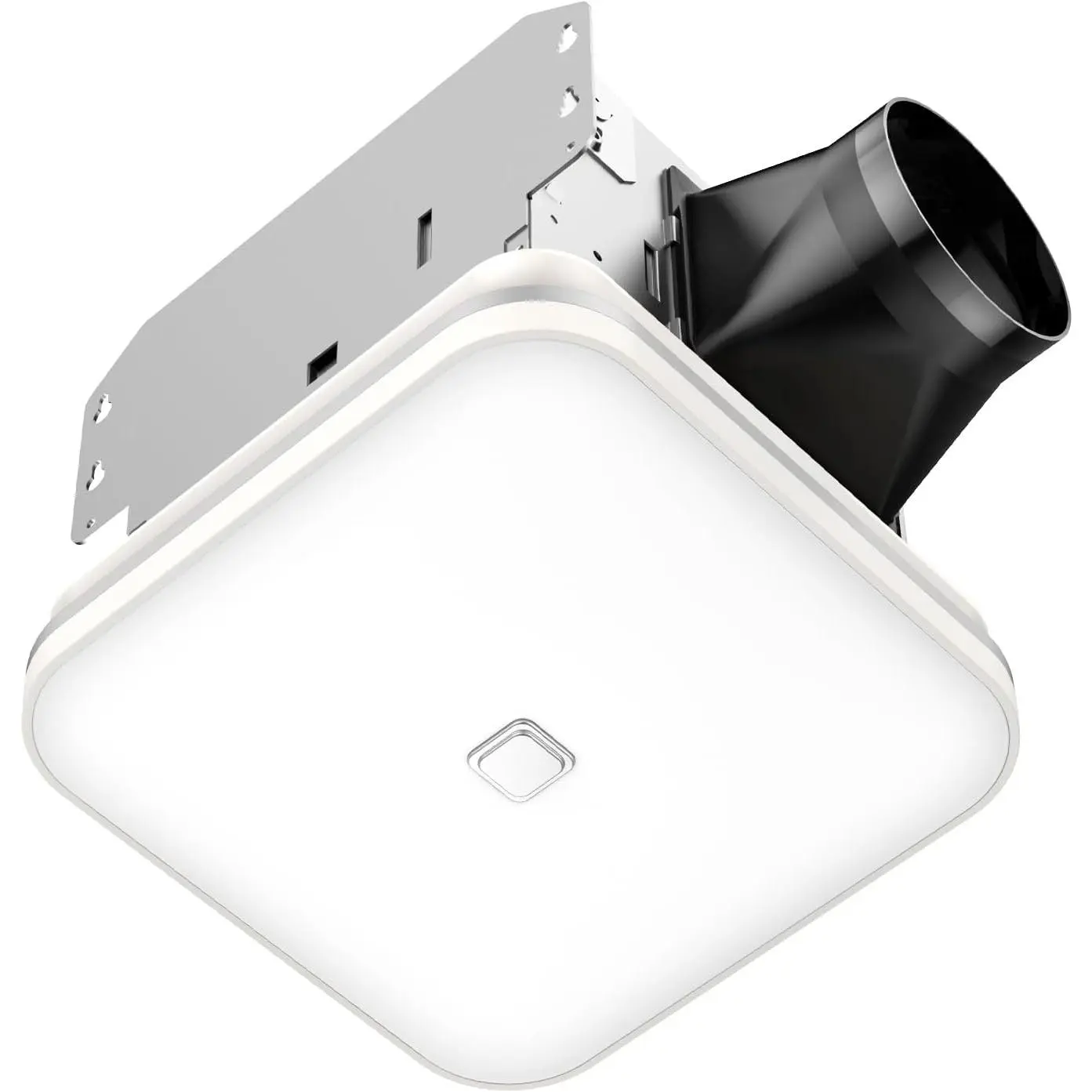 Bathroom Exhaust Fan with Light, 26W Bathroom Fan with LED Light, 100 CFM, 1.5 Sones Ventilation Fan Combo for Home, Quiet Energy Star Certified and HVI/FCC/ETL Listed, White