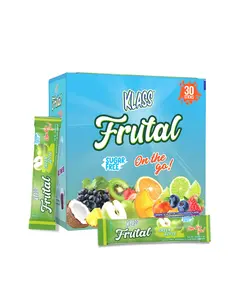 Árbol Frutal On-The-Go Powdered Drink Mix, Green Apple Flavor, Sugar Free, 30 Stick Packs, Portable Refreshing Beverage Sticks, Easy Mix Drink Powder