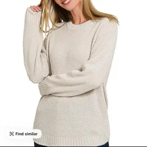 Zenana Round Neck Basic Sweater - Soft Knitwear for Everyday Comfort & Style