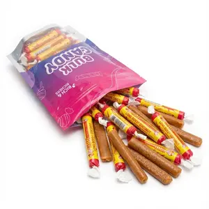 Long Boys Coconut Chewy Caramel Original Bulk Candy 1 Pound Individually Wrapped Rich Creamy Caramels with Real Coconut Flakes for School Parties Festivities Christmas Treats