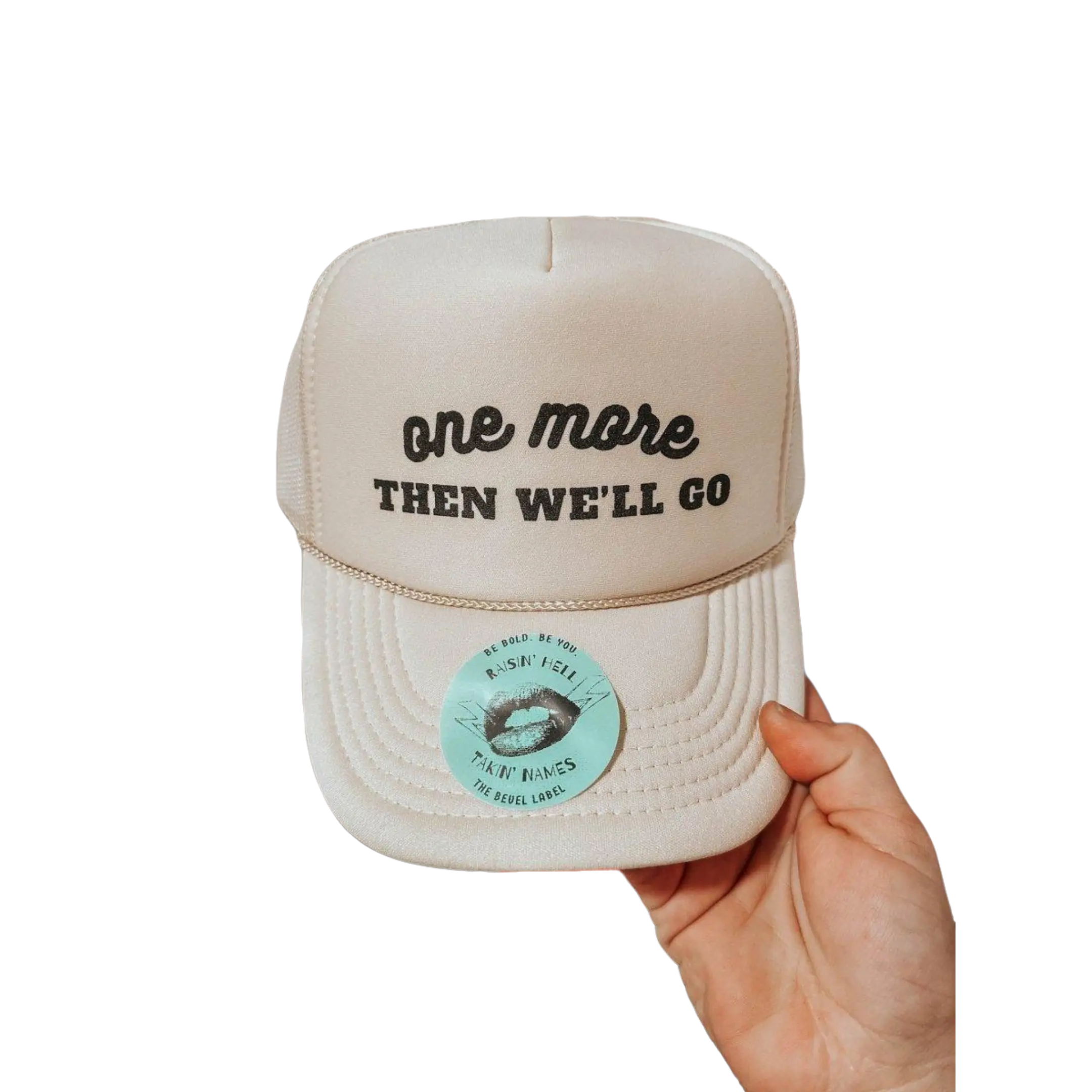 "One More" Funny Trucker Hat — Bachelorette & Girls Night Out Mesh Cap Mesh Baseball Cap