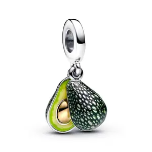 Pandora Moments Avocado Double Dangle Charm 763405C01