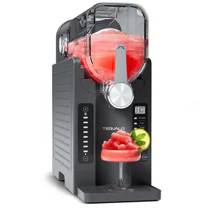 TEQUALO AD03  LED Ice-Free Slushie Machine 88 oz Capacity 6 Preset Programs Self-Cleaning Function for Milkshakes & Margaritas FathersDayGift