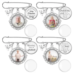 4 Graduation Memorial Pin Diy Photo Tassel Charm Missing You As I Graduate Sympathy For Class Of 2025 Keepsake Gifts