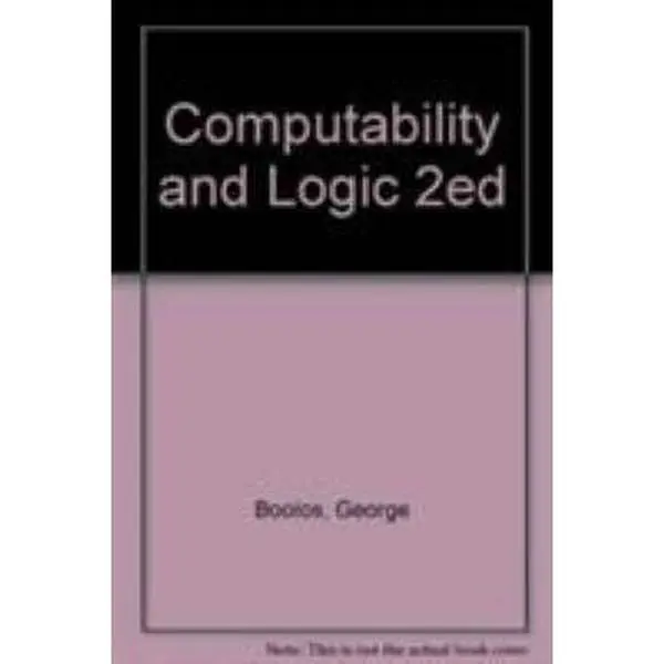 USED-Computability and Logic 2ed by George Boolos (Paperback)