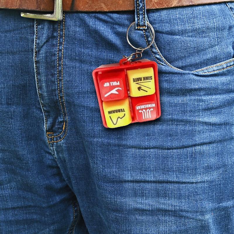 2PCS Aviation Collectible Keychain Pilot & Crew Alert Keychain EGPWS Warning Sound Simulator LED Aviation Cockpit Safety Button Ideal Gift for Aviation Fans