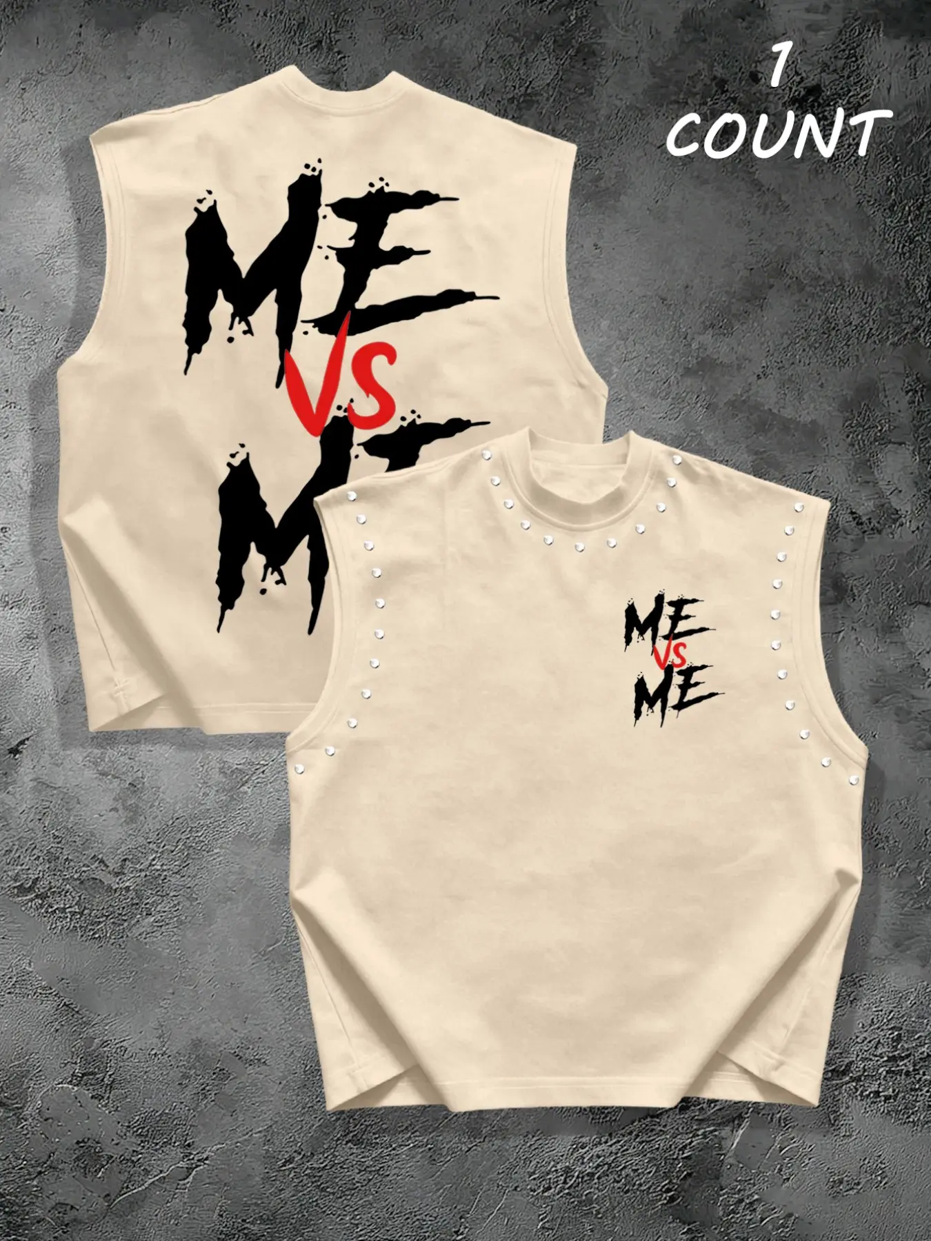 Summer Rhinestone Vest, Sleeveless Vest Tops, Letter Pattern Sleeveless Top, Streetwear Loose Fit, Breathable Casual Wear, Casual Sleeveless Knit, Ideal for Outdoor Leisure