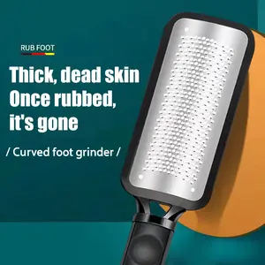 Black stainless steel footboard file - footboard brush, foot grinder, foot stone rubbing tool, exfoliating foot file