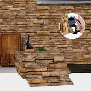 24pcs Self-Adhesive Marble Peel and Stick Mosaic Tile Stickers, Striped Brick, Bathroom Kitchen Oil Proof, Home Decor, 5 Styles, 4.72"x9.68", Marble Pattern Sticker