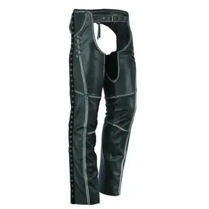 Women's Gray Stylish Lightweight Hip Set Chaps