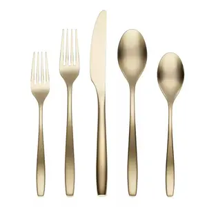 Cambridge Averie Satin 20-Piece Flatware Set – Modern Elegance for Every Meal