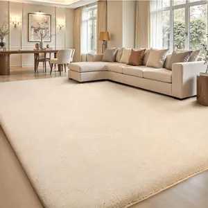 FAMVAL Ultra Soft Shag Area Rug for Bedroom Living Room, Large Fuzzy Plush Carpet with Non-Slip Backing for Kids Room Nursery