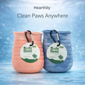 Hearthily™ 2-in-1 Dog Paw Cleaner – Deep Clean in Seconds | Portable Pet Foot Washer & Grooming Brush
