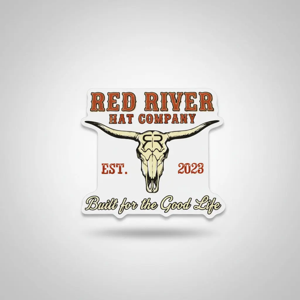 Built for the Good Life Longhorn Sticker