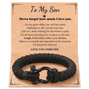 To My Boy Bracelet, Christmas Stocking Stuffers for Teens Son Gift Ideas Teenage Boys Birthday Gifts