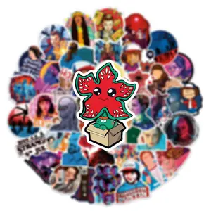 100 popular American TV series "Stranger Things 4" graffiti stickers for decorating suitcases, guitars, cars, and desks, waterproof stickers