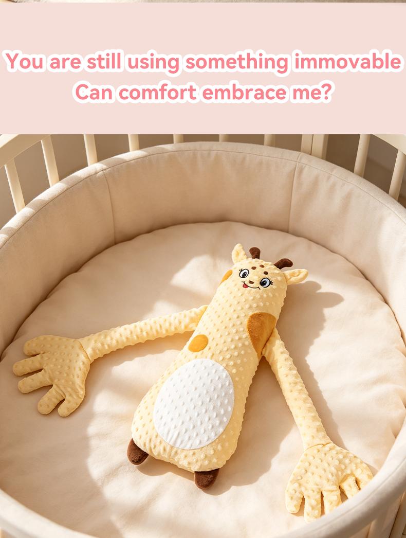 PopLid Soothing Giraffe Plush Toy with 3-speed Adjustable Patting Modes - A Large Plush Companion Made with Ultra-Soft,Skin-Friendly Fabric. Perfect as Home Décor and a Thoughtful Gift