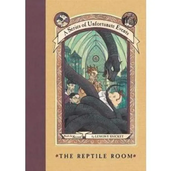 Used Fiction Book - The Reptile Room (A Series of Unfortunate Events, Book 2) by Lemony Snicket, Scholastic 2000 Edition, Paperback, English, 190 Pages, 0.6 lb