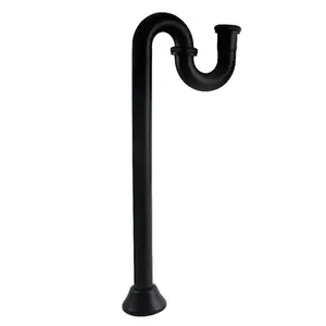 Kingston Brass  1.25 in. 18 Gauge Vintage Brass S-Trap, Matte Black