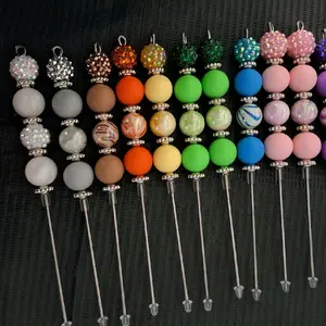 Simple Beadable Pokey Tool - Versatile Crafting Tool with Colorful Beads for Scrapbooking, Embroidery, and Sewing - Perfect Gift for Crafters Beaded Personalize Portable