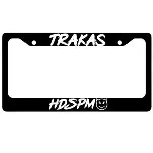 Black TRAKAS HDSPM License Plate Frame