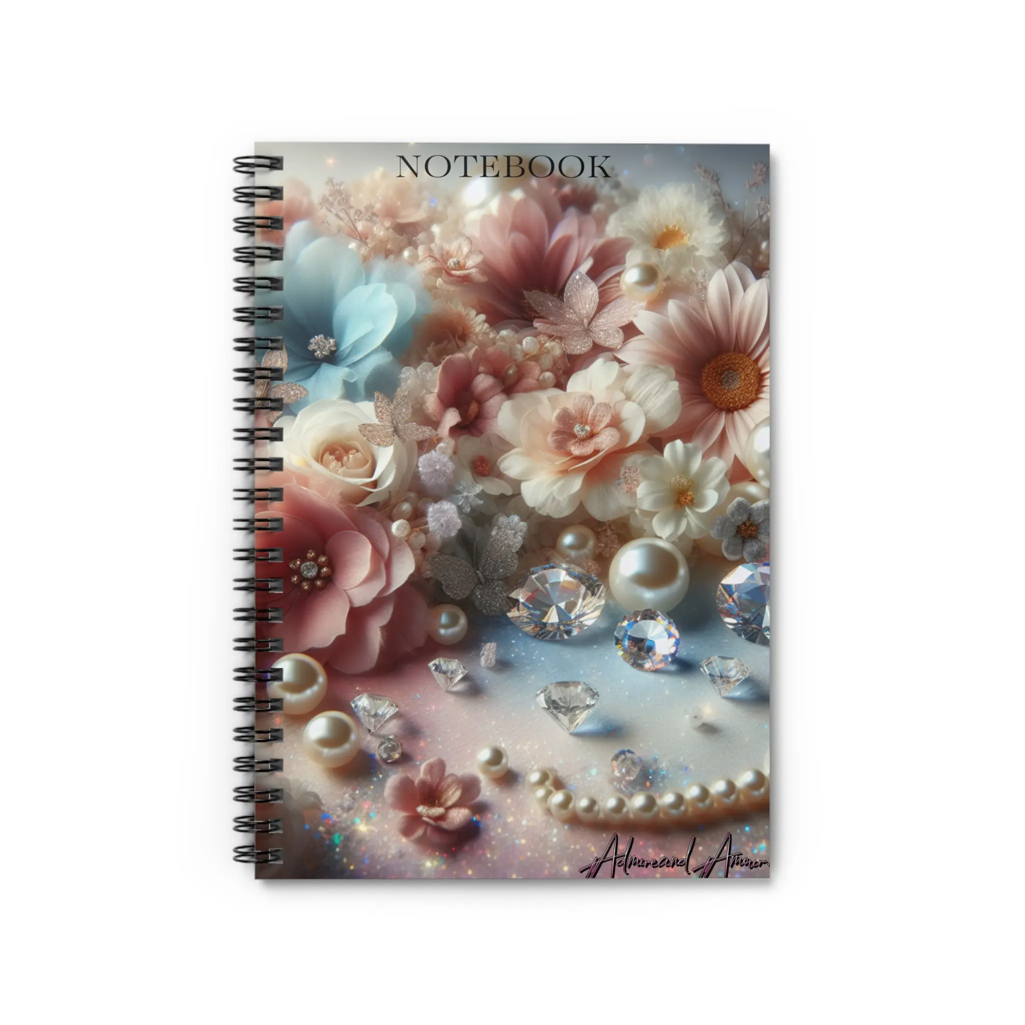 Custom Spiral Notebook - Ruled Line, Beautiful Blooms Journal, Floral Stationery, Gift for Writers, Academic Planner, Creative