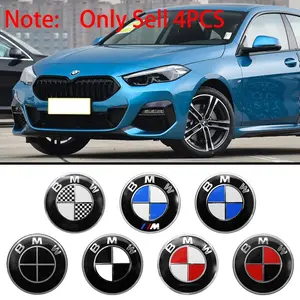 4Pcs 56mm Car Styling Vehicle Decoration Wheel Center Hub Caps Stickers Badge Sticker Decals For BMW F10 E90 F20 E46 E60 E70 E39 Rim Cover Emblem Accessories