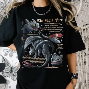 The Night Fury Dragon HTTYD Unisex Tshirt Sweatshirt Hoodie