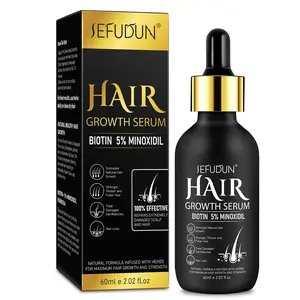 SEFUDUN Minoxidil Hair Regrowth Serum promotes hair growth, helps address receding hairlines and thinning hair, and promotes thicker, fuller hair. Its lightweight, Nourishing, hydrating formula absorbs quickly and leaves no greasy residue.