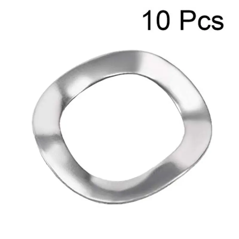 10pcs 0.49" X 0.71" X 0.01" Wave Spring Washer for Screw Bolt