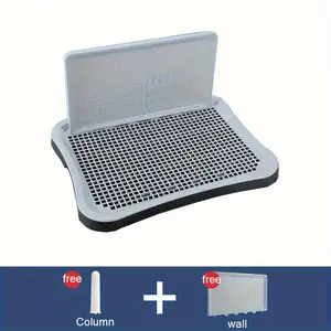 Splash-Proof Wall Dog Toilet, High-Quality Thickened Polypropylene Material Indoor Pet Toilet Tray, Removable for Easy Cleaning, Scratch-Resistant and Non-Slip Dog Litter Tray, Suitable for Small to Medium-Sized Dogs and Other Pets