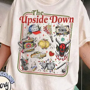 Welcome To The Up & Side Down Shirt, Stranger Things Shirt, TV Series Shirt, Christmas Movie Gift, Steve, Max, Eleven, Will, Mike Shirt