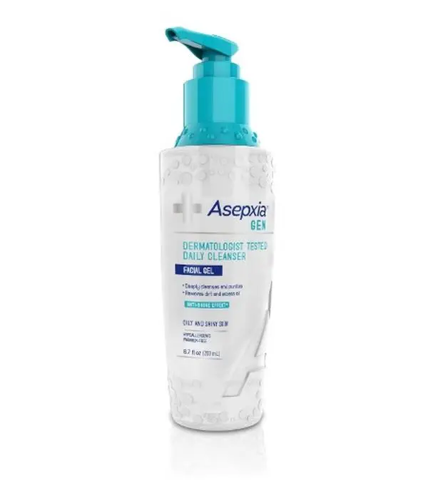Asepxia GEN Daily Facial Cleanser for Oily Skin, Deep Cleansing, Control Excess Oil, Reduces Unwanted Shine, Gentle Gel, 6.7 Ounce - 1 Pack - Perfect for Oily & Combination Skin